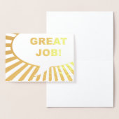 Carte Dorée grand travail bande dessinée bulle doré feuille (Affichage)