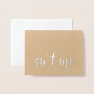 Carte Dorée Groomsman drôle ou la meilleure proposition