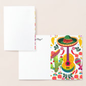 Carte Dorée Guitare Cinco De Mayo (Affichage)
