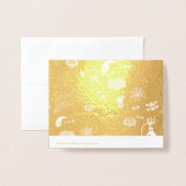 Carte Dorée Halloween (Derrière avec enveloppe)