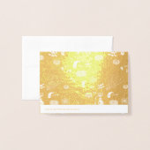 Carte Dorée Halloween (Derrière avec enveloppe)