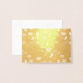 Carte Dorée Halloween (Devant avec enveloppe)