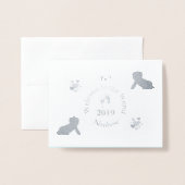 Carte Dorée HAMbWG - Bienvenue dans le monde - Nièce (Devant avec enveloppe)