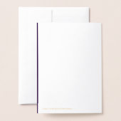 Carte Dorée HAMbyWG Vous êtes tout ce à quoi je pense (Derrière avec enveloppe)