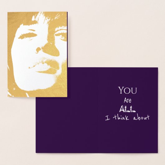 Carte Dorée HAMbyWG Vous êtes tout ce à quoi je pense (Affichage)