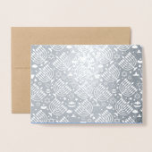 Carte Dorée Hanoukka Menorahs (Devant avec enveloppe)