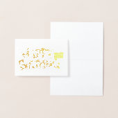 Carte Dorée Happy Birtday Tarta (Affichage)