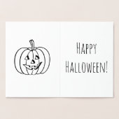 Carte Dorée Happy Halloween (Intérieur)