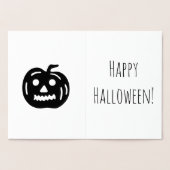Carte Dorée Happy Halloween (Intérieur)