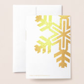 Carte Dorée Happy Holidays élégante personnalisable (Derrière avec enveloppe)