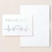 Carte Dorée Heartbeat du personnel de santé Merci (Affichage)
