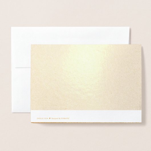 Carte Dorée Heureuse Sainte-Valentin (Derrière avec enveloppe)