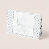 Carte Dorée Heureuse Sainte-Valentin Lovely Elegant Moderne (Devant)