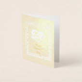 Carte Dorée Heureuse Sainte-Valentin personnalisable (Devant)