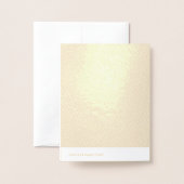 Carte Dorée Heureuse Sainte-Valentin personnalisable (Derrière avec enveloppe)