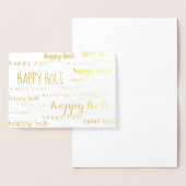 CARTE DORÉE HEUREUX HOLI (Affichage)