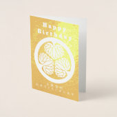 Carte Dorée Histoire des samouraïs japonais Tokugawa Radiant (Devant)