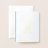 Carte Dorée hockey (Derrière avec enveloppe)