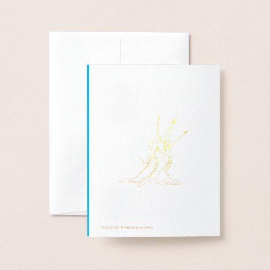 Carte Dorée hockey (Derrière avec enveloppe)