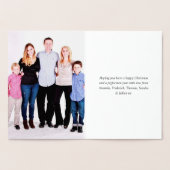 Carte Dorée Holly Jolly Christmas (Intérieur)