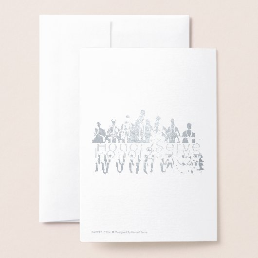 Carte Dorée HonorerPourServir (Derrière avec enveloppe)