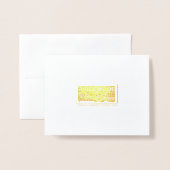 Carte Dorée Howdy Holidays Texas Christmas Grey Card (Derrière avec enveloppe)