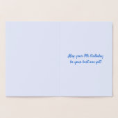 Carte Dorée Huile d'or traditionnelle 9e anniversaire avec nom (Intérieur)