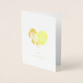 Carte Dorée I Love You Luxury Photo Text Valentines (Devant)