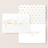 Carte Dorée Il est temps d'adapter la proposition de Groomsman (Affichage)