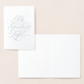 Carte Dorée Il nous apportera la bonté et la lumière Noël (Affichage)