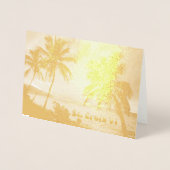 Carte Dorée Îles Vierges américaines St. Croix Sunset Gold (Devant)