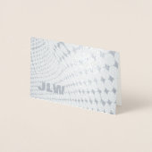 Carte Dorée Illusion optique gris et argent blanc (Devant)