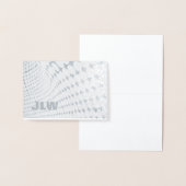 Carte Dorée Illusion optique gris et argent blanc (Affichage)