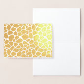 Carte Dorée Impression de girafe (Affichage)