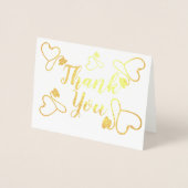 Carte Dorée Infirmière Merci des travailleurs de la santé (Devant)