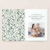 Carte Dorée Initiale/monogramme de photo de guirlande (Intérieur)