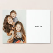 Carte Dorée J'ai la meilleure maman du monde ! Fête des mères (Intérieur)