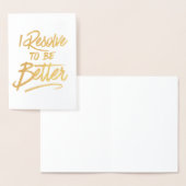 Carte Dorée Je me résolve à être meilleur (Affichage)