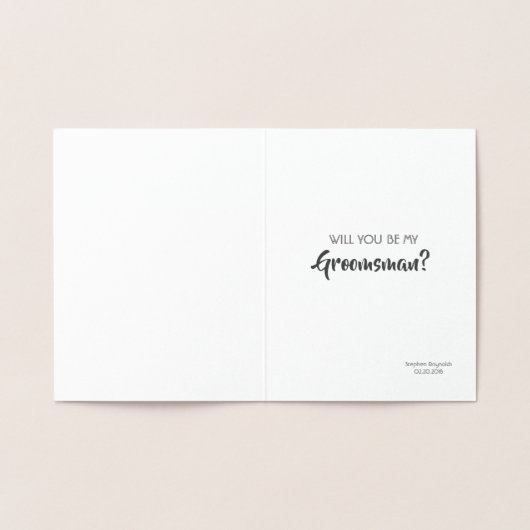 Carte Dorée Je N'Obtiens Qu'Une Décision | Drôle Groomsman Mei (Intérieur)
