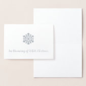 Carte Dorée Je rêve d'un Noël blanc (Affichage)