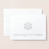 Carte Dorée Je rêve d'un Noël blanc (Devant avec enveloppe)