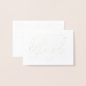 Carte Dorée Je serai toujours votre petite fille mariée aux pa (Devant avec enveloppe)