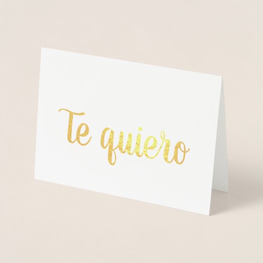 Carte Dorée Je t'aime (Devant)