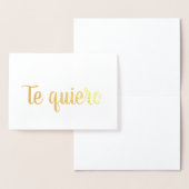Carte Dorée Je t'aime (Affichage)