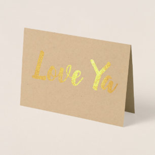 Carte Dorée Je t'aime