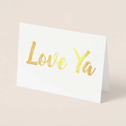 Carte Dorée Je t'aime (Devant)