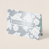 Carte Dorée Je T'Aime, Maman. Le luxe de la fête des mères (Devant)