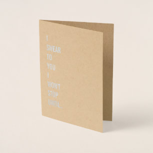 Carte Dorée Je Te Le Prends. Naughty Love Valentine épouse