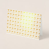 Carte Dorée Je vous aime - or coeur (Devant)