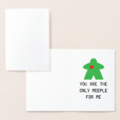 Carte Dorée Jeu de société Green Meeple Saint Valentin (Affichage)